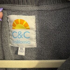 C&C California Charcoal Knit Top